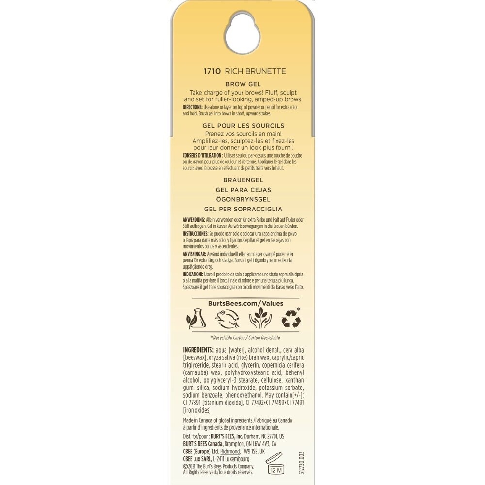 Eyebrow Gel — Burts Bees, 1710 Rich Brunette - Picture 3 of 14